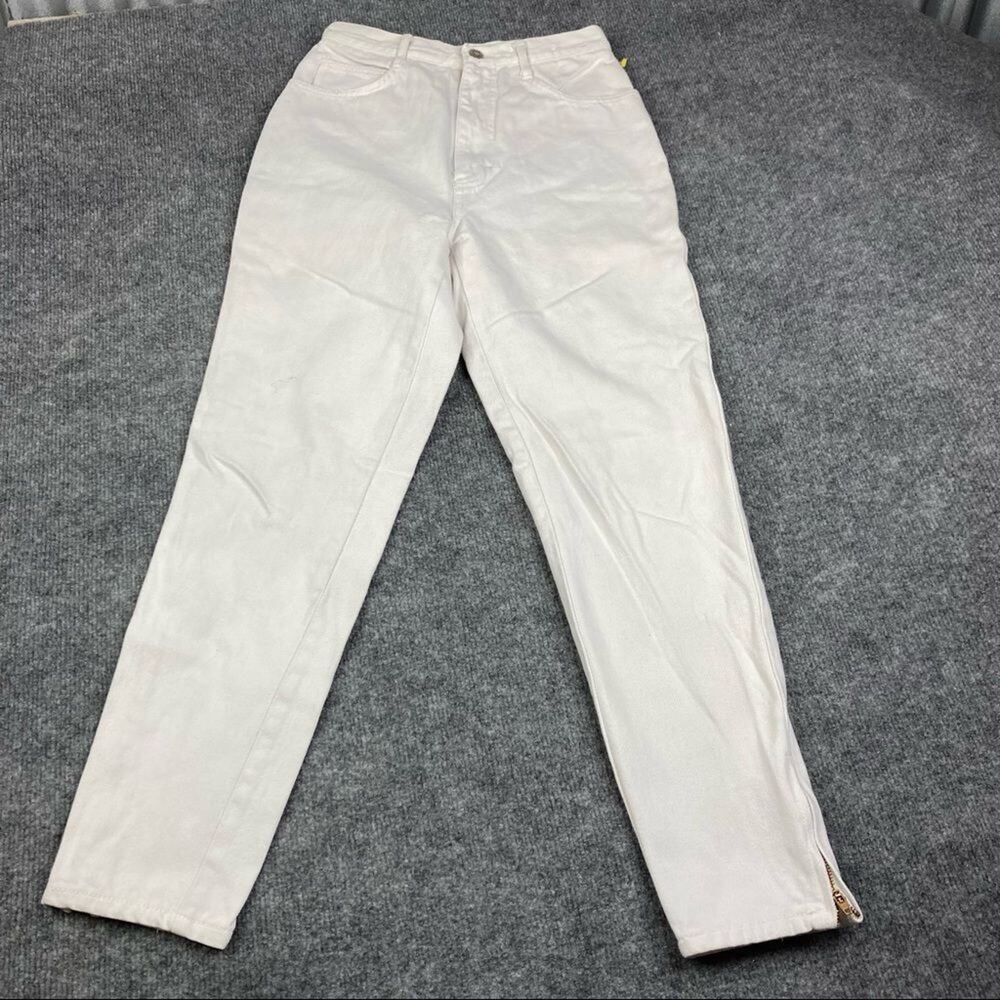 Anchor Blue Jeans Women's Size 7 White Relaxed Fit Baggy Y2K Loose High Rise 23"